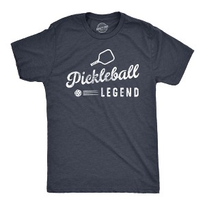 Mens Funny Pickleball T Shirts Hilarious Pickleball Sports Tees for Guys - Crazy Dog Men's T Shirt - 1 of 4