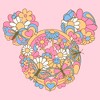 Junior's Women Mickey & Friends Flowers and Butterflies Ears T-Shirt - 2 of 4