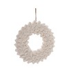 Transpac Foam 14.17 in. White Christmas Soft Touch Wreath - 2 of 4