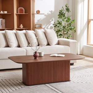 GDFStudio Emmie Modern Wood 51" Rectangle Coffee Table - 1 of 4