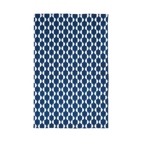 tagltd Classic Terry Dishtowel Set of 2 Navy