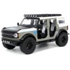 2021 Ford Bronco Gray and White w/Matt Black Hood w/Roof Rack "M2 Motoring" "Just Trucks" Series 1/24 Diecast Model Car by Jada - 2 of 4