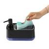 Trio Essentials Hand and Dish Soap Dispenser, Dual Soap Pump with Built-In Sponge Holder and Included Sponge, 3-in-1 Organizer for kitchen Sink - 2 of 4