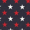 Saro Lifestyle Patriotic Americana Stars Placemat (Set of 4), 14"x20", Blue - 4 of 4