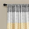 Bohemian Stripe Window Curtain Panels Yellow/Gray 52X84 Set - image 2 of 4