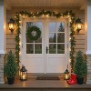 2PCS Artificial Cedar Topiary Trees for Outdoors,Potted Fake Cypress Trees,Faux Cedar Pines Evergreen Plants for Indoor Home Front Porch Decor - 3 of 4