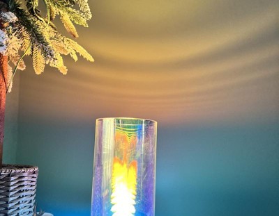 Teen Iridescent Acrylic Led Cube Novelty Table Lamp - West & Arrow : Target