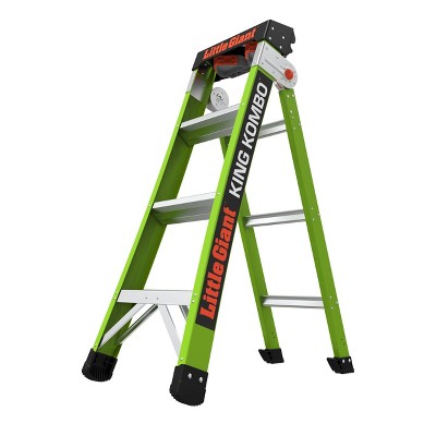Little Giant Ladder Systems 4' ANSI Type IAA Ladder Apple Green