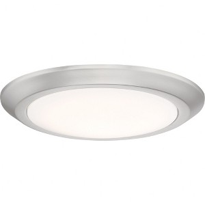 Quoizel Lighting Verge 1 - Light Flush Mount in  Brushed Nickel - 1 of 4