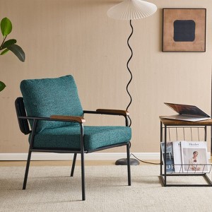 Karl Home Green Modern Accent Chair Armchair For Living Room,Bedroom - 1 of 4