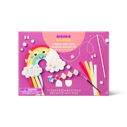 Crate-Your-Own Rainbow Banner Kite Kit - Mondo Llama™ - image 1 of 4