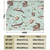 Sea Otters Micro Fleece Blanket - Cozy, Durable, Warm All - Season Cover for Sofa Bed 80X60 Inch - 3 of 4