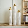 NicBex Vintage Floor Vases Set of 3, Metal Center Vase,  Large Standing Vase for Living Room Fireplace Hallway Corner - 3 of 4