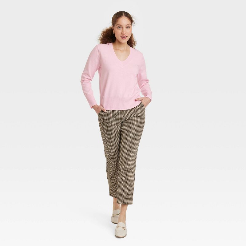 Women's Fine Gauge V-Neck Sweater - A New Day™, 4 of 11