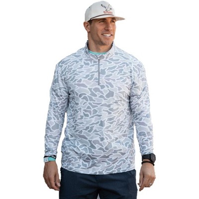 Burlebo Men's Long Sleeve Performance Quarter Zip Sweatshirt