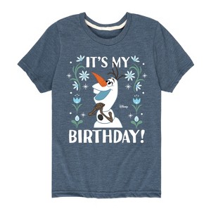 Boys' - Disney - Olaf It's My Birthday Short Sleeve Graphic T-Shirt - 1 of 3