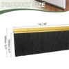 Unique Bargains Aluminum Alloy H-Shape Holder PP Bristle Rust-resistant Door Sweep 1 Pc - 2 of 3
