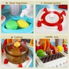 Topteng Pretend Play Kitchen with Sound Effects and Stove Light, Kids Kitchen Playset - 4 of 4