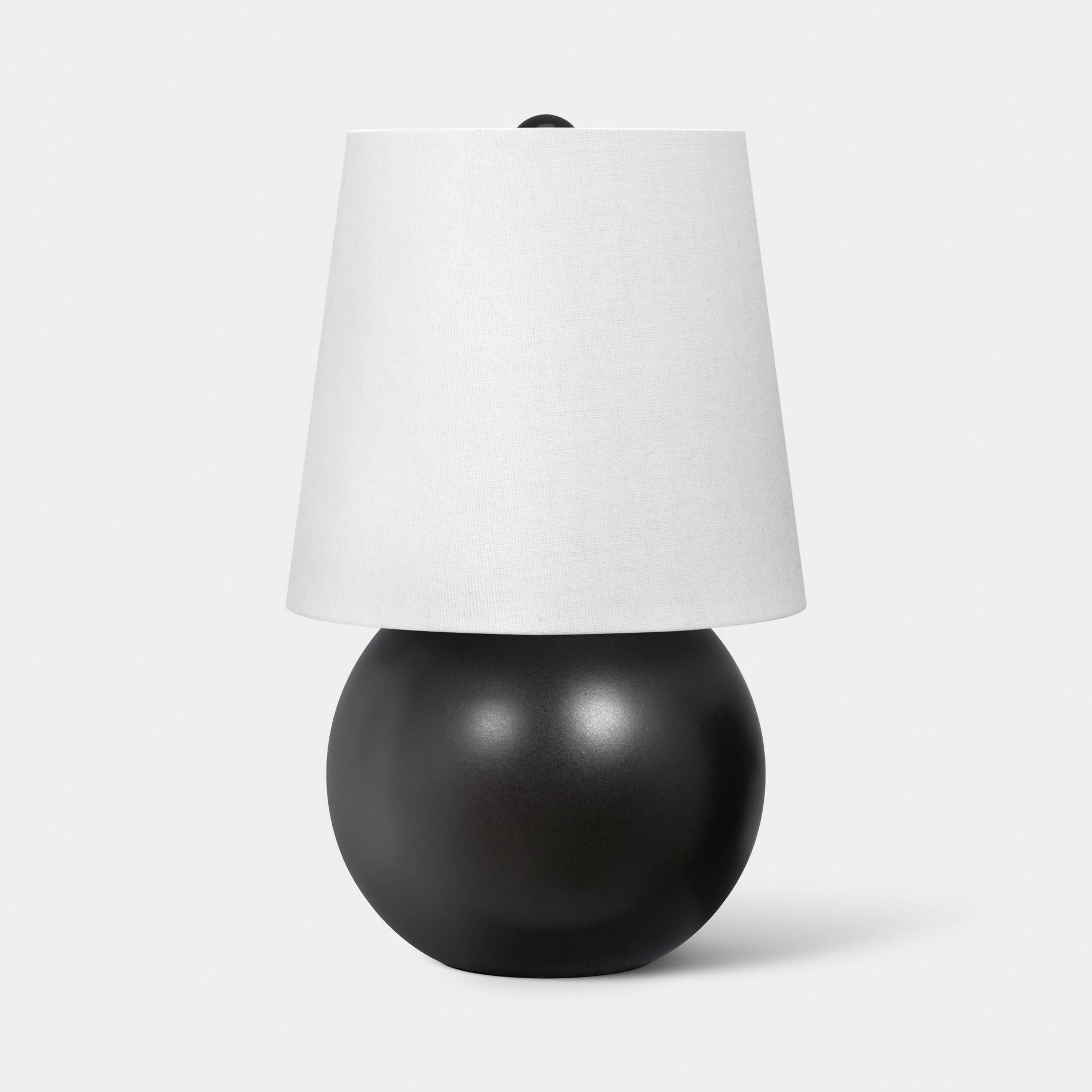 Mini Ceramic Lamp with Finial Black - Room Essentials™