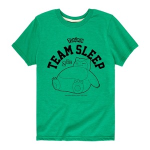 Boys' - Pokémon - Snorlax Team Sleep Short Sleeve Graphic T-Shirt - 1 of 4