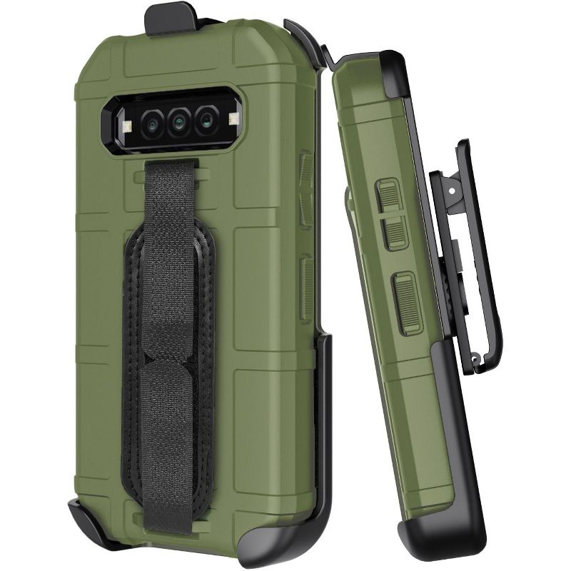 Nakedcellphone Combo for Kyocera DuraForce Pro 3 Phone - Special Ops Case and Holster Belt Clip and Hand Strap, 1 of 13