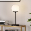 Hudson and Canal 21" Tall Globe and Stem Table Lamp with Round Glass Shade - 4 of 4