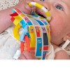 Sesame Street Cookie Monster Tug & Tag 10" Inch Plush Sensory Soft Activity Teether Toy - 3 of 4