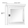Teamson Home Madison Removable Wooden Medicine Cabinet with Mirrored Door, White - 4 of 4