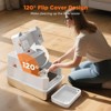JOEJOY Premium Stainless Steel Litter Box, Triple Filter System & Charcoal Deodorizer, Extra Large Enclosed Potty Tray for Fat Cats & Multiple Cats - 2 of 4
