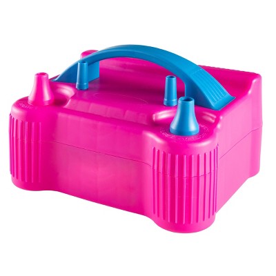 Electric Balloon Pump – Inflates Balloons in 3 Seconds – Lightweight and Portable Balloon Inflator - Pink and Blue