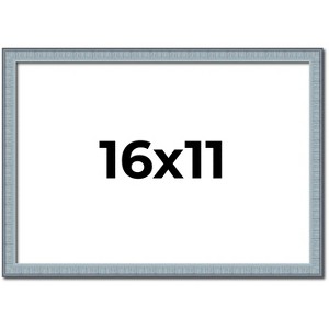 PosterPalooza | Textured Blue Picture Frame - UV Acrylic, Backing Board, Hanging Hardware Included - 1 of 4