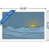 Trends International LINE AND BRUSH - Landscape Line Sunset Framed Wall Poster Prints - 3 of 4