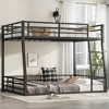 Metal Full XL over Queen Bunk Bed Frame with Safety Guardrails and Ladder, Space-Saving Heavy Duty Loft bed,kids bed - 2 of 4