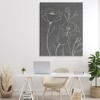 Stupell Industries Gray Poppies Outline Canvas Art - 3 of 4