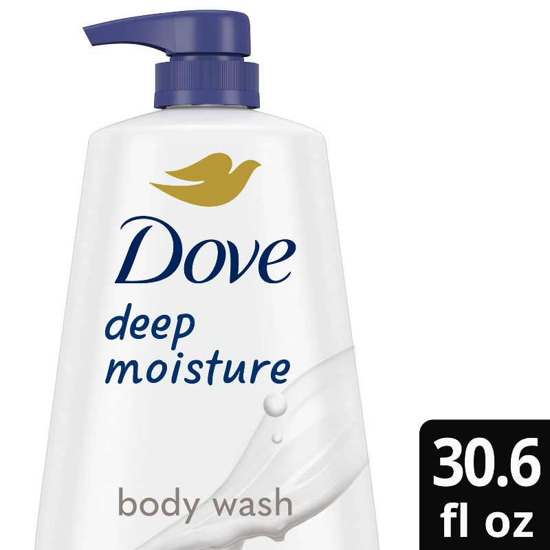 Dove Beauty Deep Moisture Nourishes the Driest Skin Body Wash Pump - 30.6 fl oz, 1 of 14