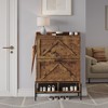 Shoe Cabinet with 2 Flip Drawers,, Freestanding Shoe Storage Cabinet for Front Door Entrance, Holds Up to 24 Pairs of Shoes, Dry and Wet Separation, - 2 of 4