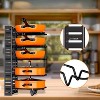 Infurnic Kitchen Racks Versatile Pot Rack Organizer with Adjustable Tiers and Secure Lid Holder, for Cookware and Lids, Black, 15.7"*7.9"*10.8" - 4 of 4