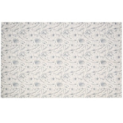 The Lakeside Collection Magnolia Floral Washable Area Rug Accent Rug or Runner Rug - Area Rug