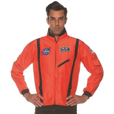  Underwraps Costumes Orange Astronaut Space Jacket Teen Costume Accessory 