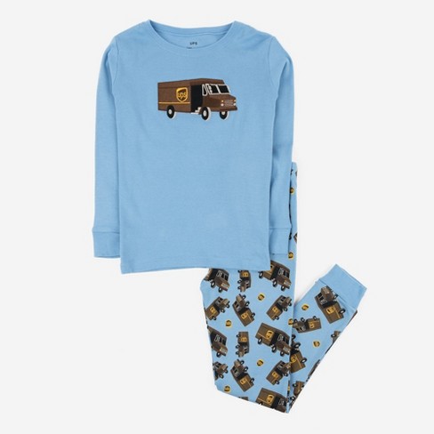 Leveret Cotton Kids Two Piece UPS Truck Pajamas - image 1 of 3