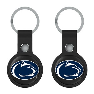 Keyscaper NCAA Big Ten Universities Insignia Black Airtag Holder 2-Pack - 1 of 4