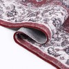 Vintage Rug Oriental Floral Print Floor Cover Machine Washable Indoor Persian Area Rug - 2 of 4