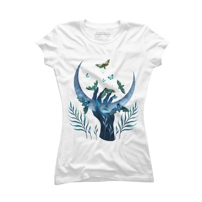 Junior's Design By Humans Moth - Hand By EpisodicDrawing T-Shirt