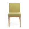 17.5'' Upholstered Dining Chairs Set of 2 with Wood Legs,Contemporary Fabric Accent Chairs for Dining Room-Baofuwish - 3 of 4
