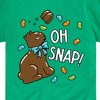 Boys' - Instant Message - Oh Snap Chocolate Bunny Short Sleeve Graphic T-Shirt - 2 of 4