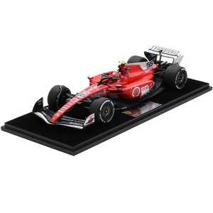 FerrarFerrari SF-23 #55 Carlos Sainz Formula One F1 "Las Vegas GP" (2023) with Acrylic Display Case 1/18 Model Car by LookSmart - 1 of 3