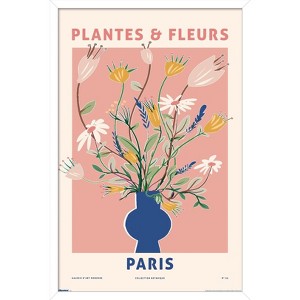 Trends International Reinders: Flowers - Plantes Fleurs Paris Framed Wall Poster Prints - 1 of 4