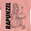 Girls' - Disney Princess - Rapunzel Sleeping Beauty Fitted Short Sleeve Graphic T-Shirt - image 2 of 4