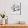 Amanti Art 16" x 20" Silvertone Floral II by Tim Otoole Framed Wall Canvas : Modern Botanical Lithograph, Vertical Display - 4 of 4
