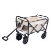 Kumasinova Extention Wagons Carts Foldable,Beach Wagon Heavy Duty Utility Wagon Grocery Cart for Camping,Shopping,Sports,Garden,225lbs - 2 of 4